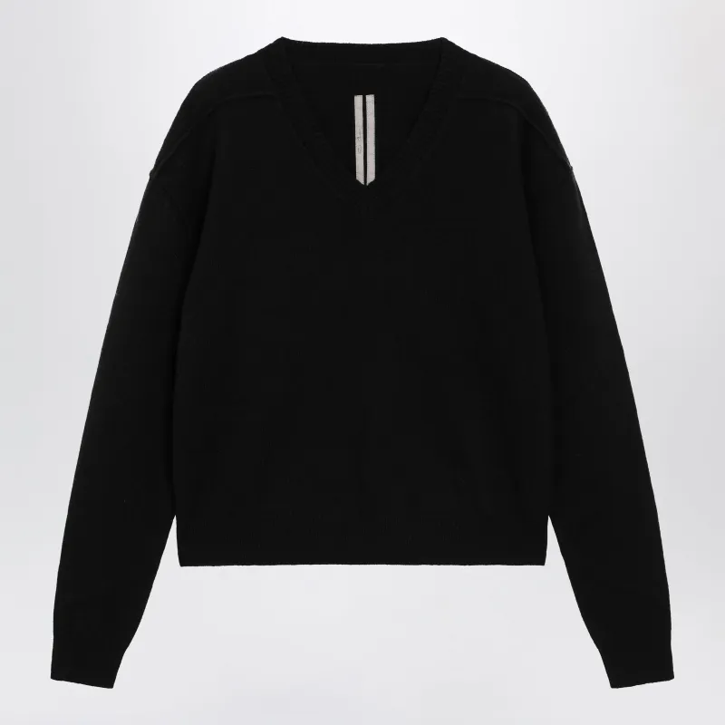Black Wool And Cashmere Sweater made by Rick Owens