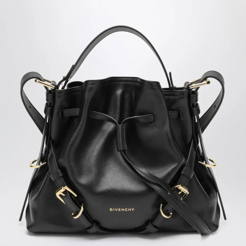 Small Voyou Bucket Bag In Black Calfskin made by Givenchy