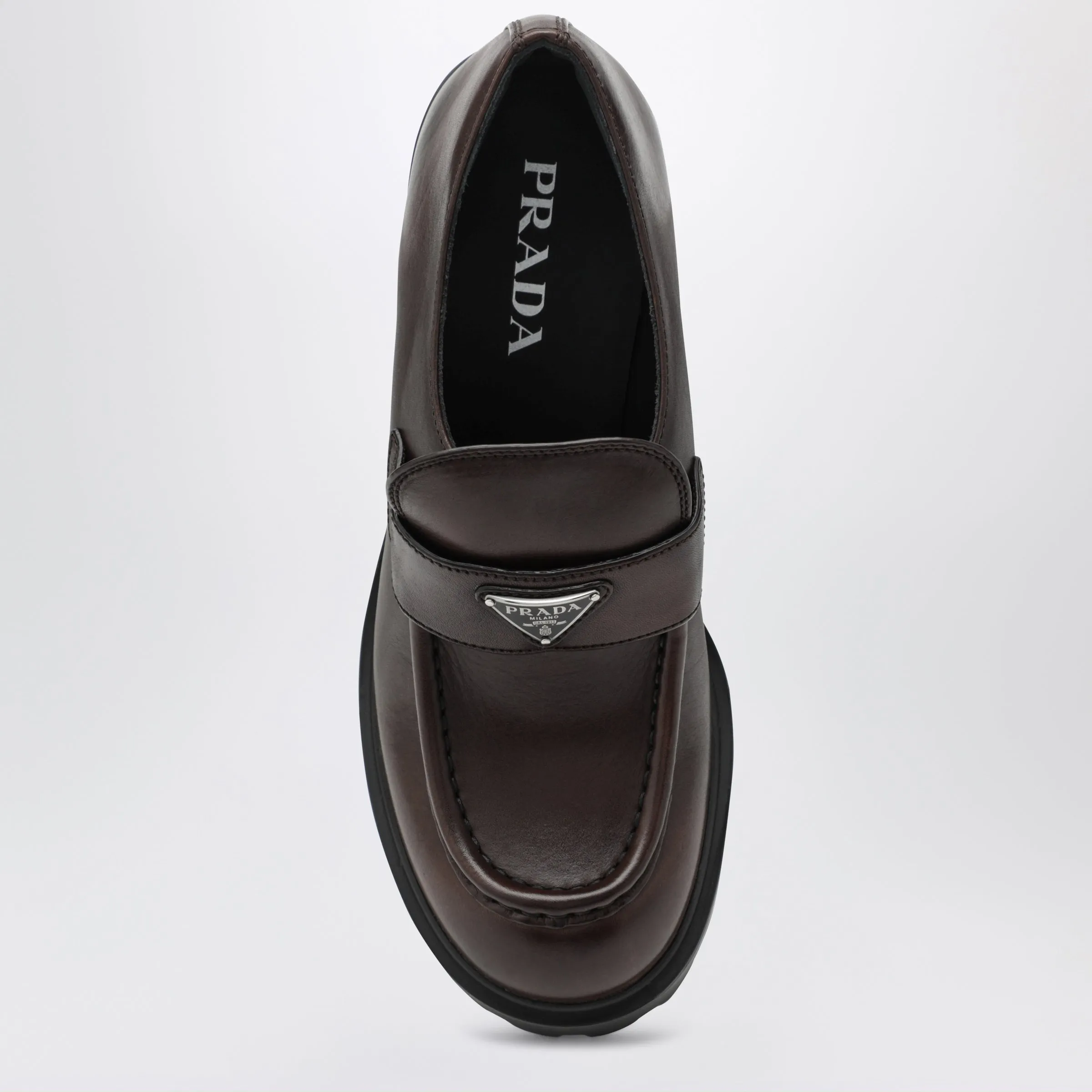 Brown Platform Heeled Loafers sold by Wanan Luxury product image thumbnail 3