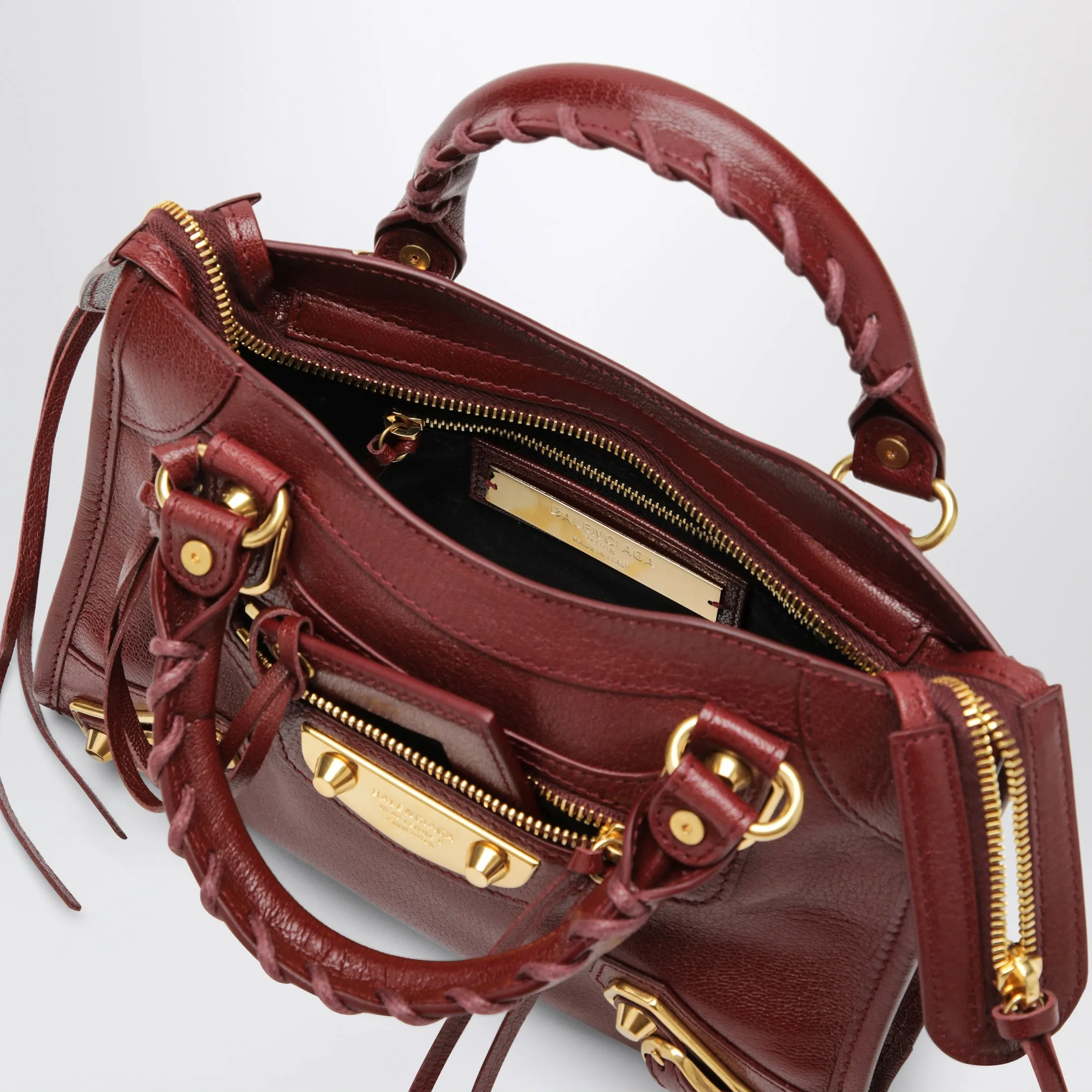 Burgundy Le City Uptown Mini Bag sold by Wanan Luxury product image thumbnail 3