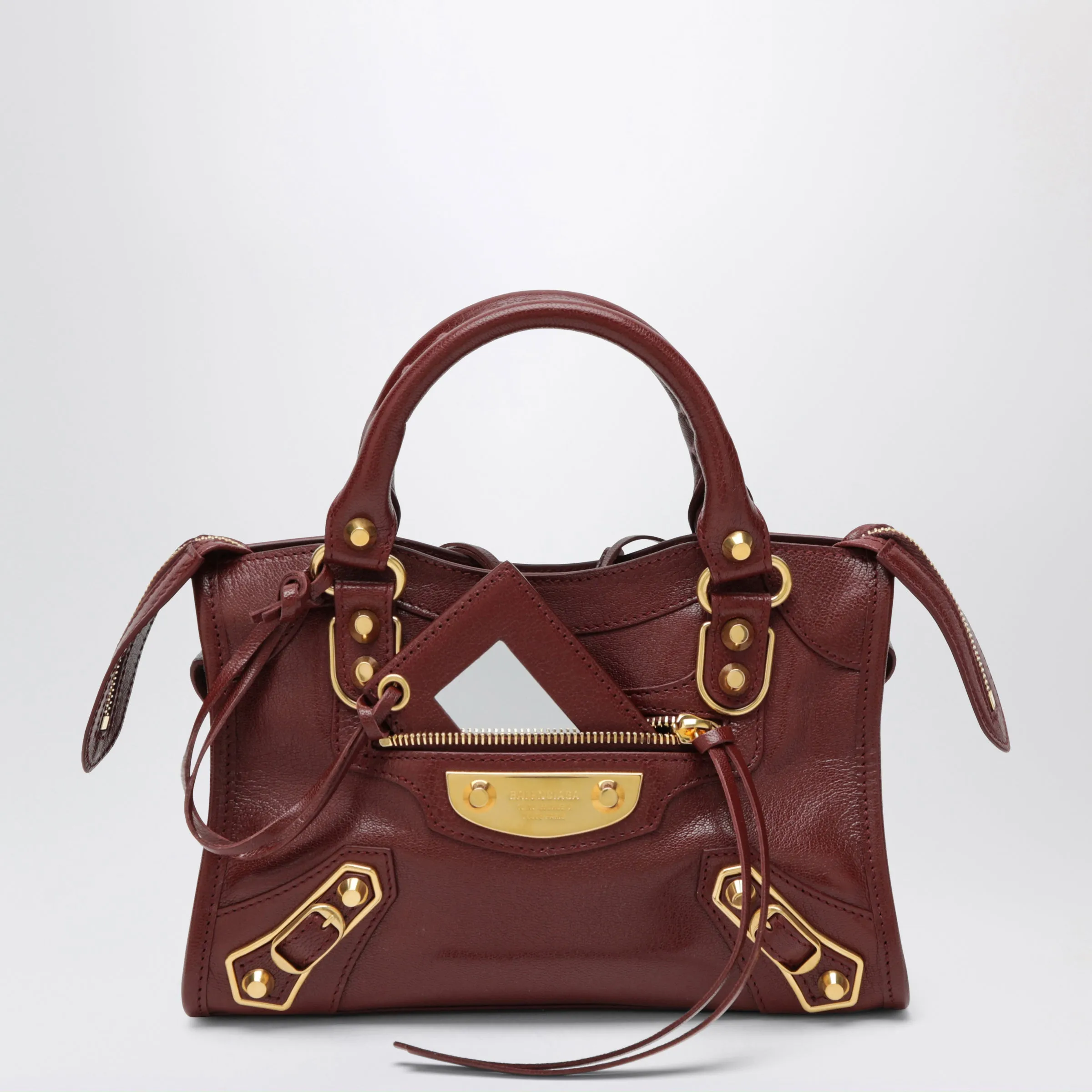 Burgundy Le City Uptown Mini Bag sold by Wanan Luxury