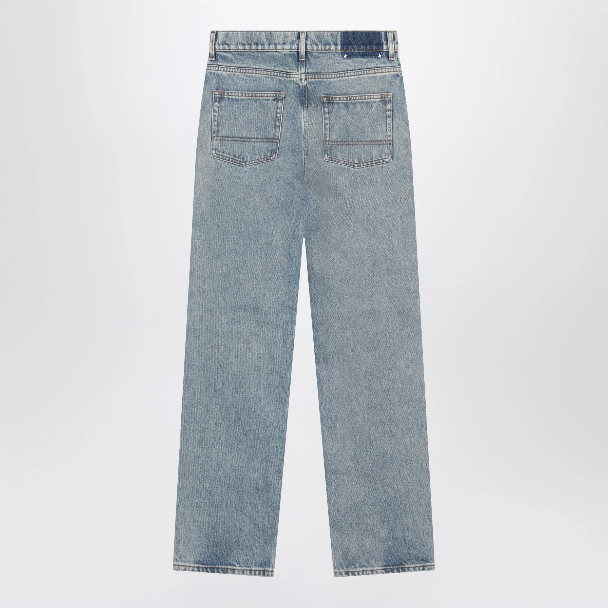 Light Blue Washed-Effect Jeans sold by Wanan Luxury product image thumbnail 2