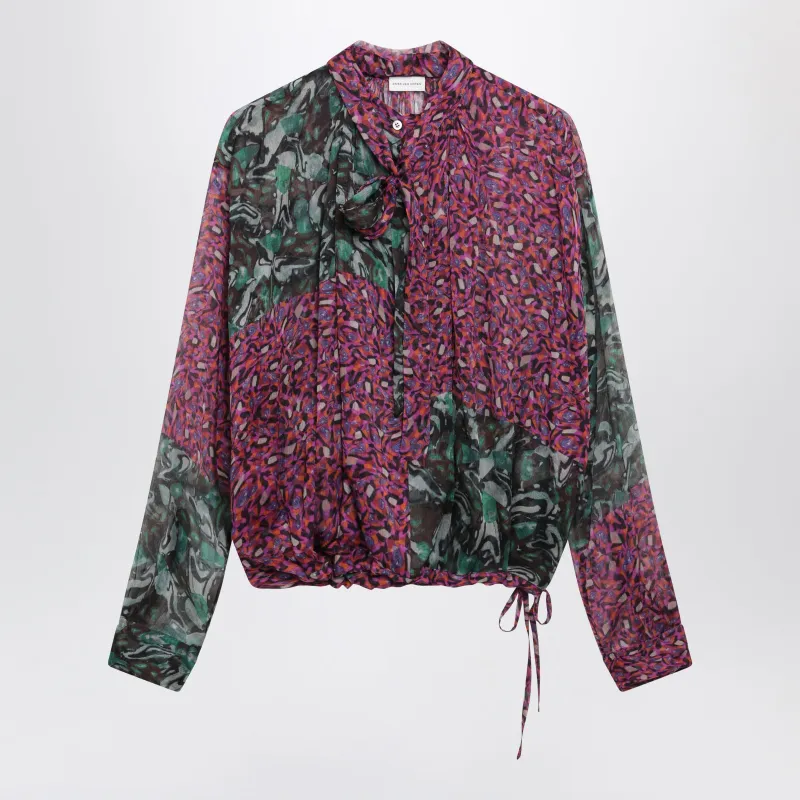 Multicolored Silk Blouse made by Dries Van Noten