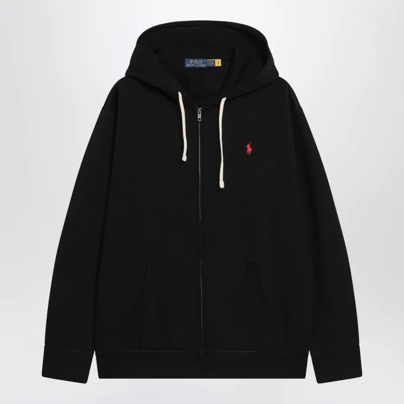 Black Zip-Up Hoodie made by Polo by Ralph Lauren