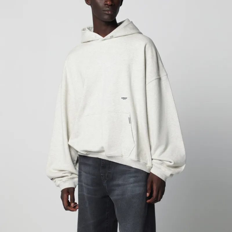 Cream Micro Owners Club Cotton Hoodie made by Represent