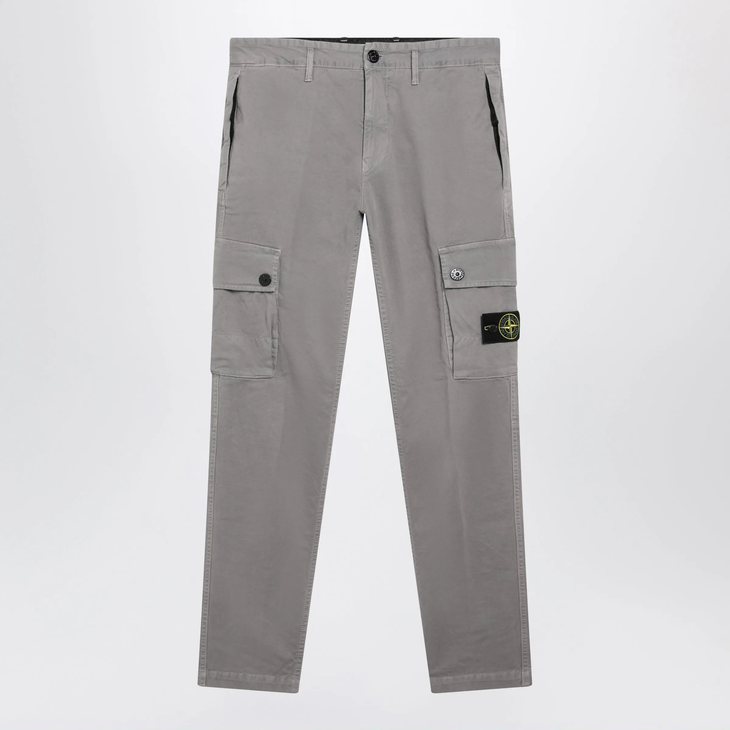 Grey Cotton Cargo Trousers sold by Wanan Luxury