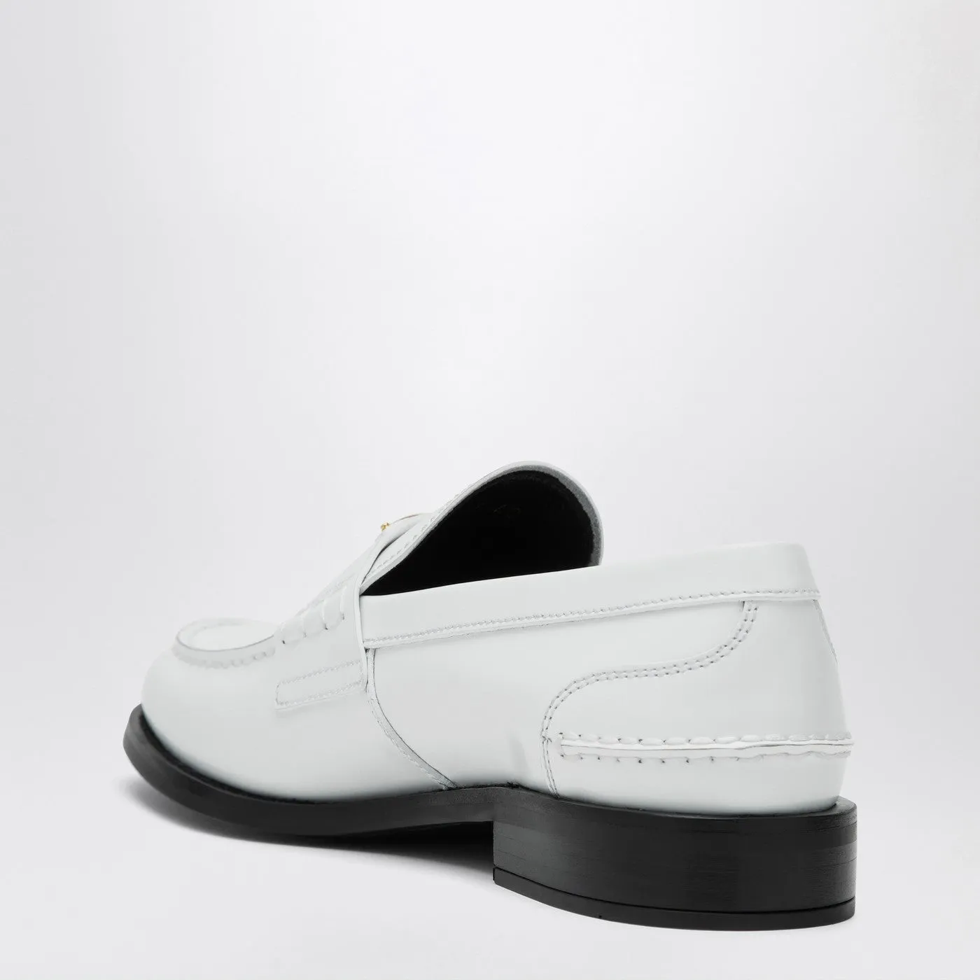 White Brushed Leather Loafer sold by Wanan Luxury product image thumbnail 2