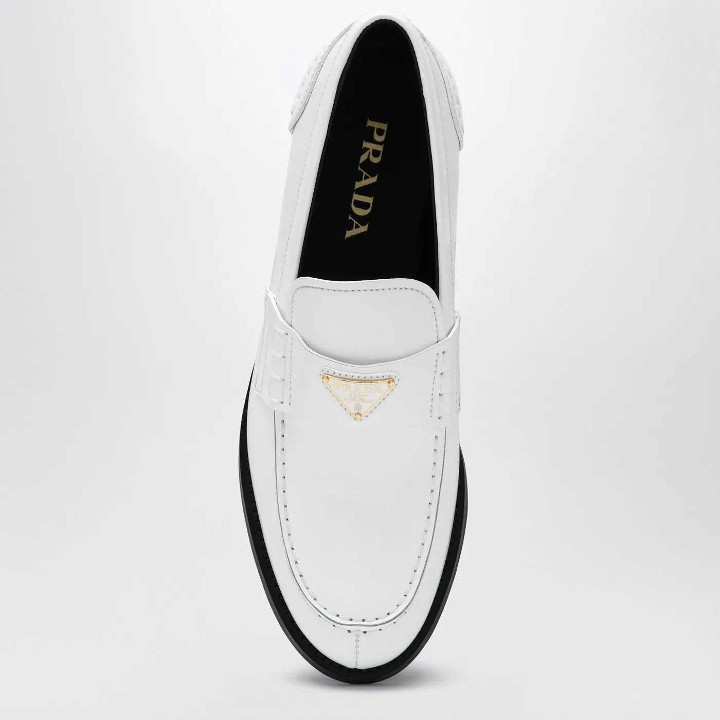 White Brushed Leather Loafer sold by Wanan Luxury product image thumbnail 3