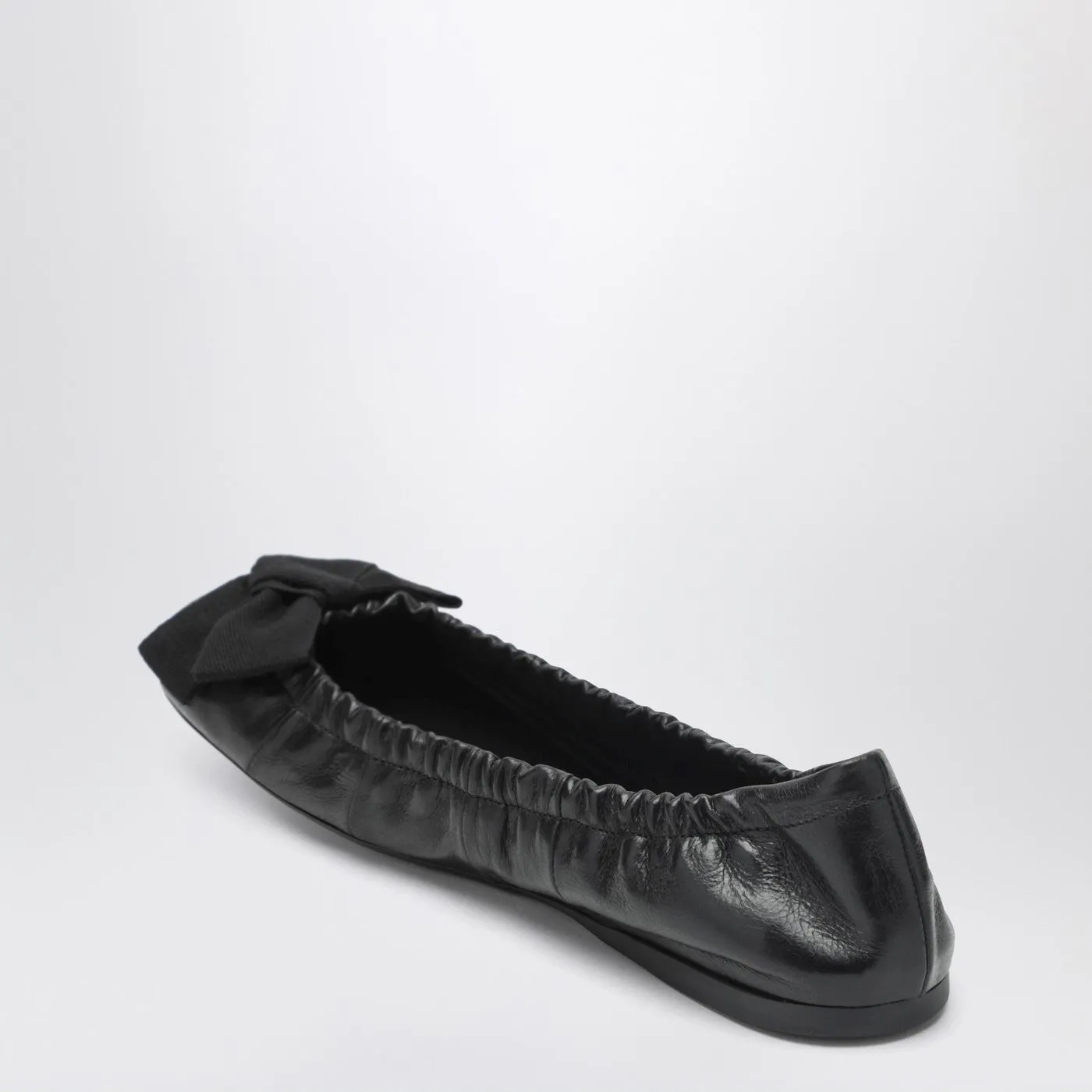 Black Patent Leather Ballet Flats With Bow sold by Wanan Luxury product image thumbnail 2