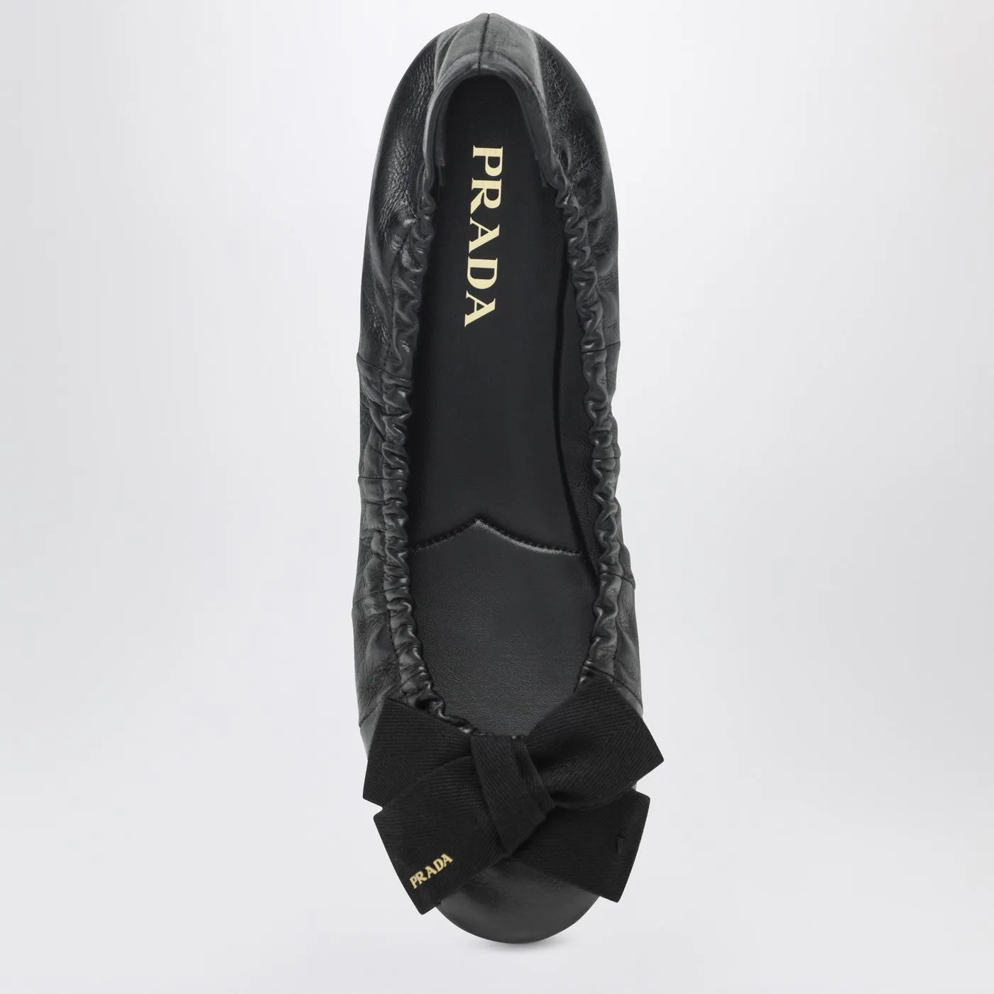 Black Patent Leather Ballet Flats With Bow sold by Wanan Luxury product image thumbnail 3