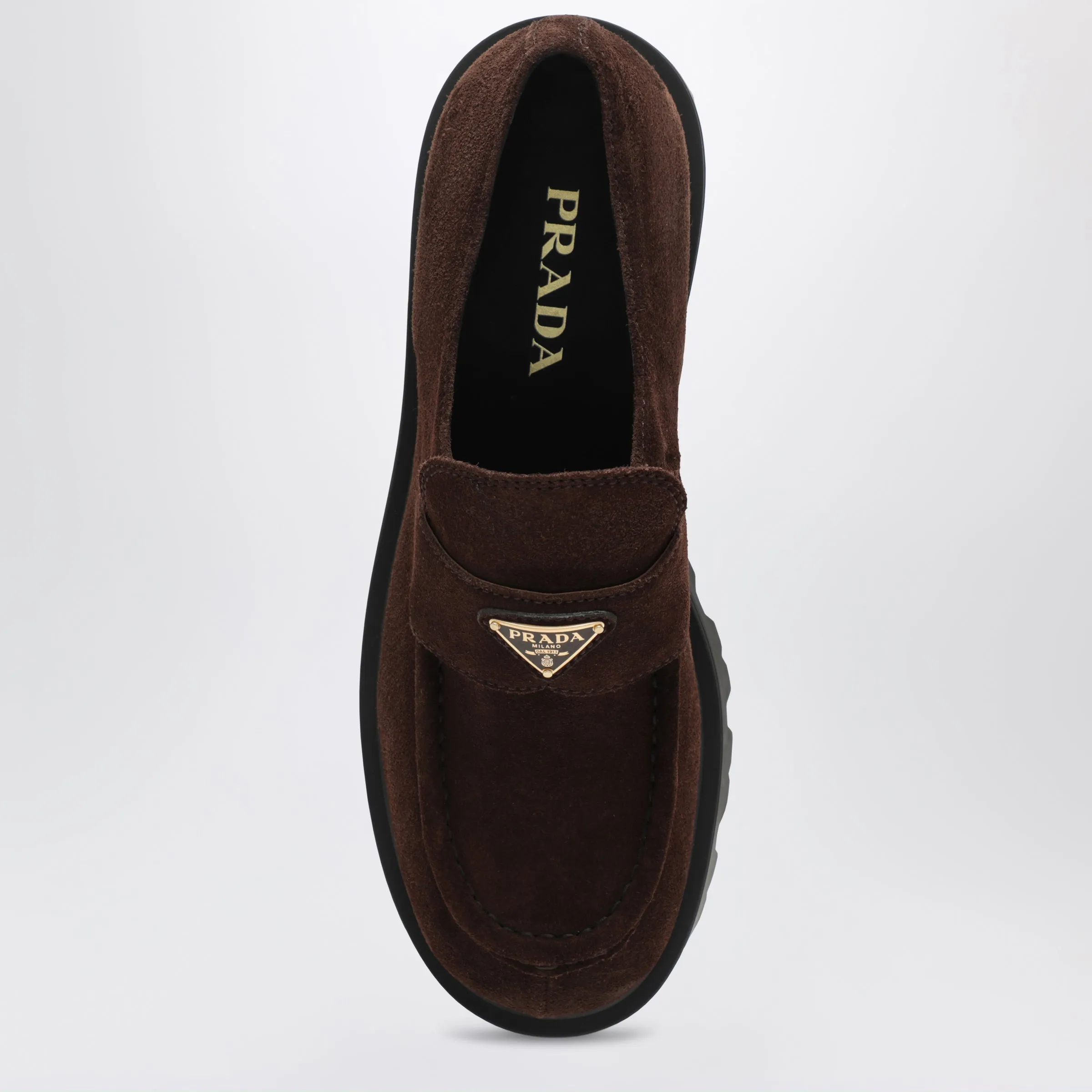 Dark Brown Suede Loafers sold by Wanan Luxury product image thumbnail 3