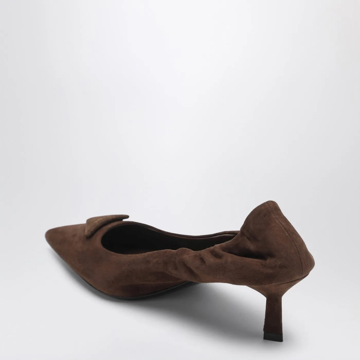 Cocoa-Colored Suede Pumps sold by Wanan Luxury product image thumbnail 2