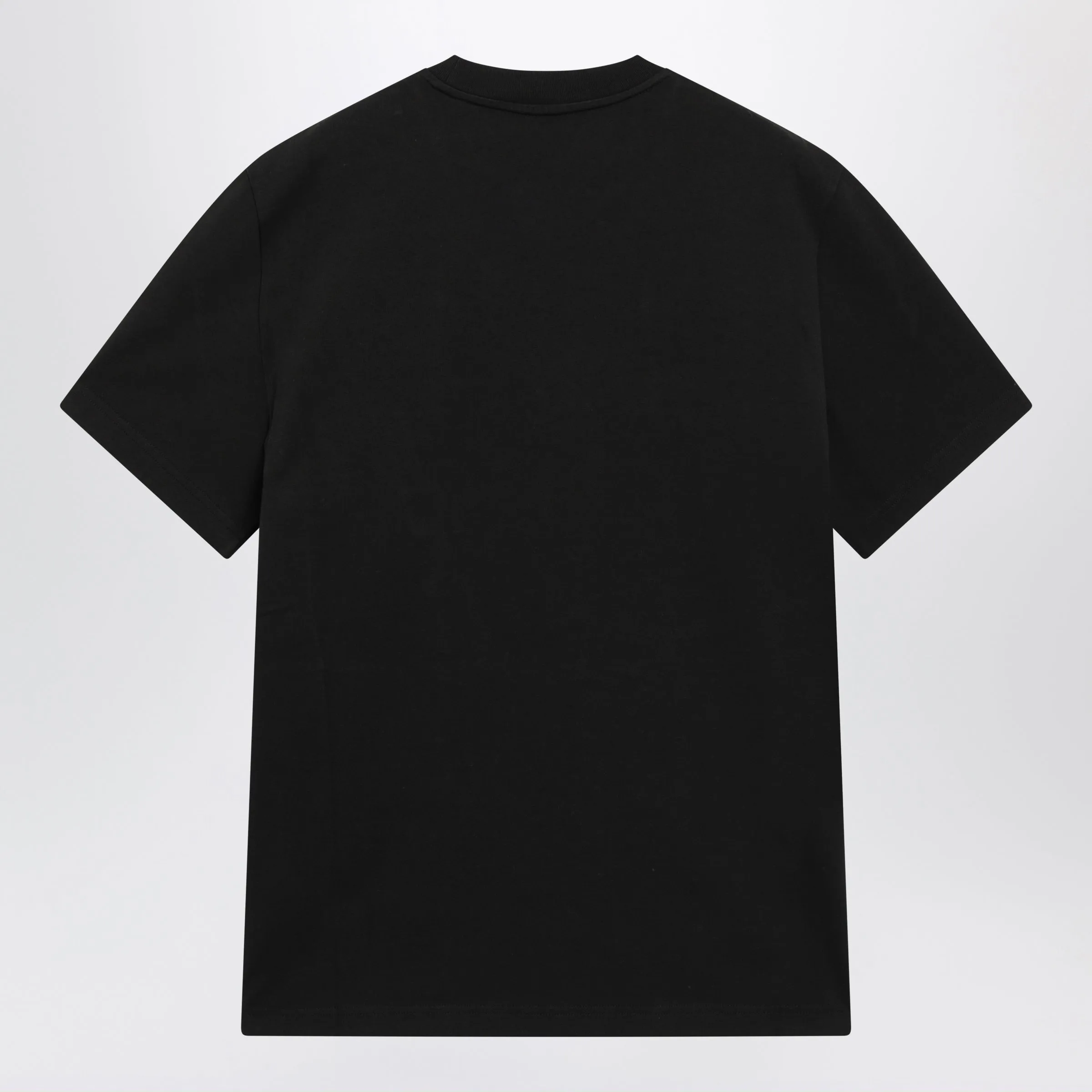 Black Cotton Jersey Logo T-Shirt sold by Wanan Luxury product image thumbnail 2