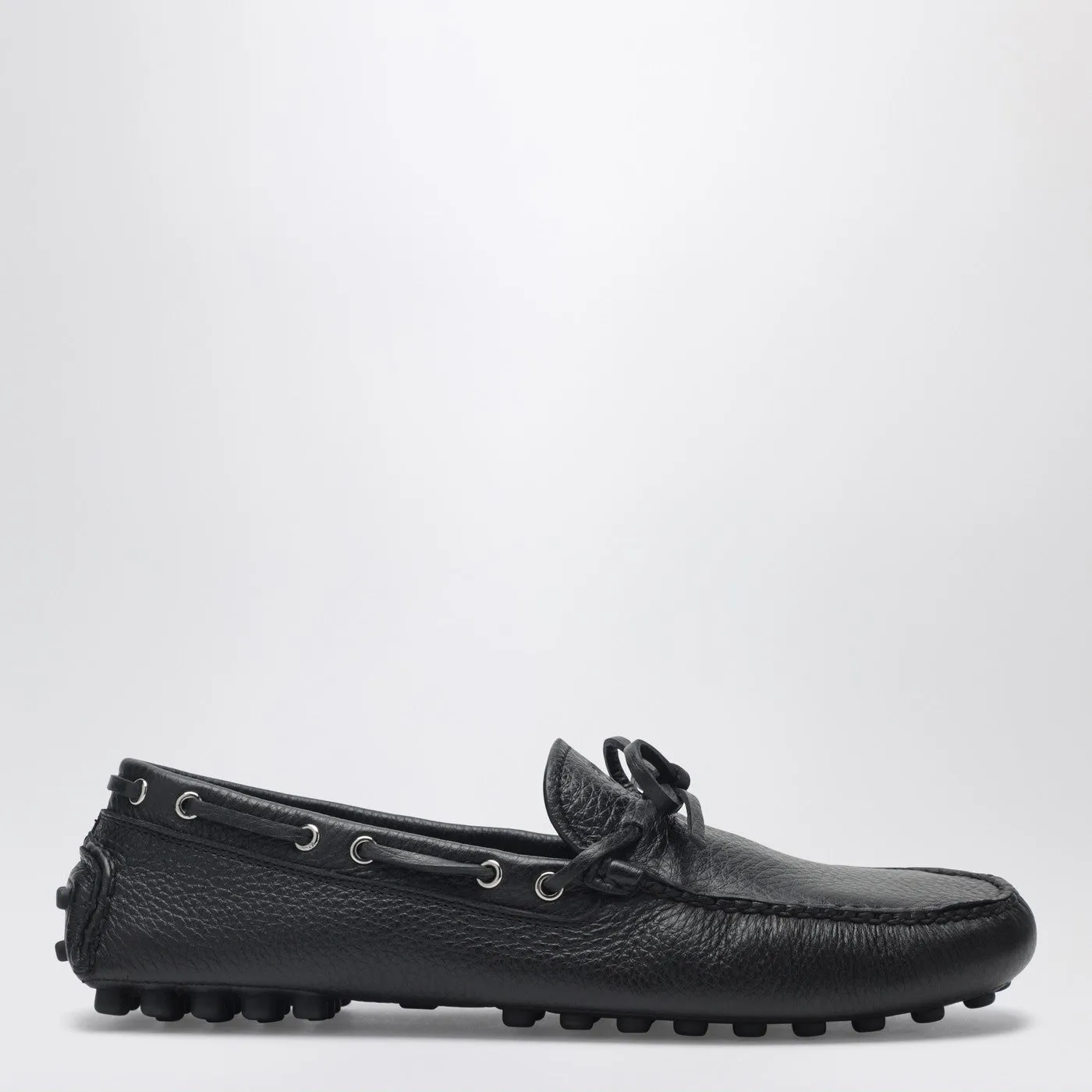 Black Leather Loafers With Strap sold by Wanan Luxury