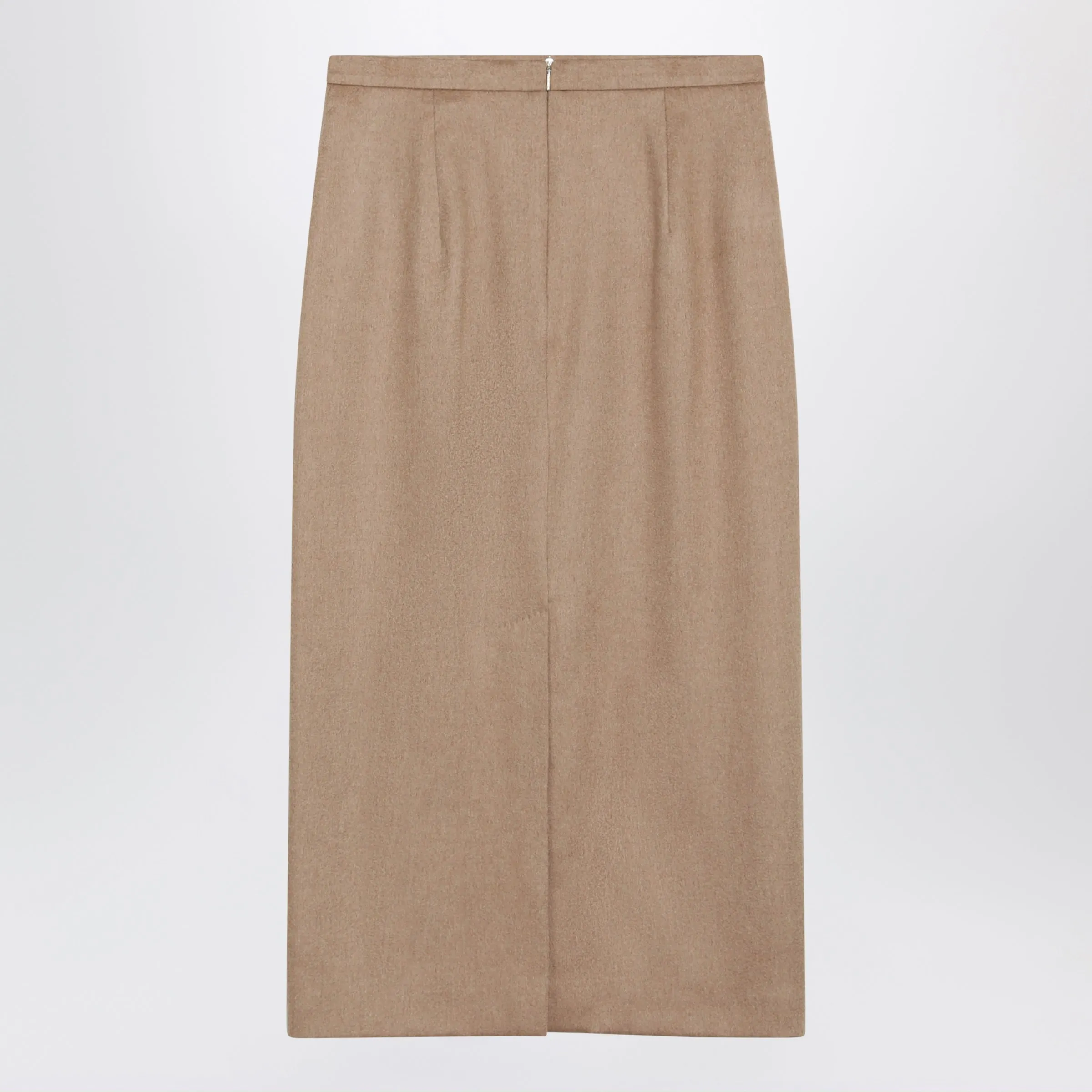 Camel Brushed Pencil Skirt sold by Wanan Luxury product image thumbnail 2