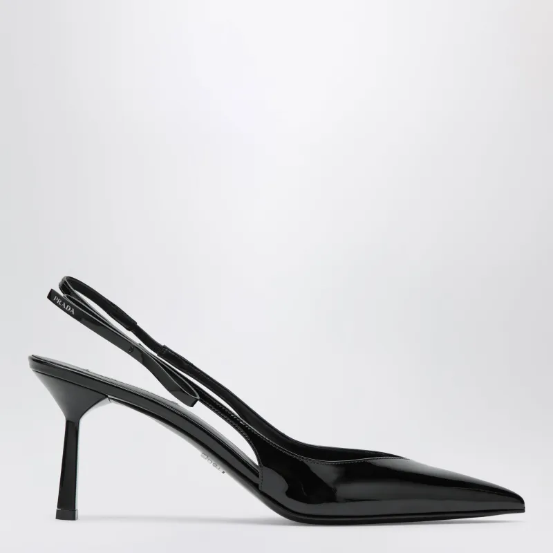 Black Patent Leather Pumps made by Prada
