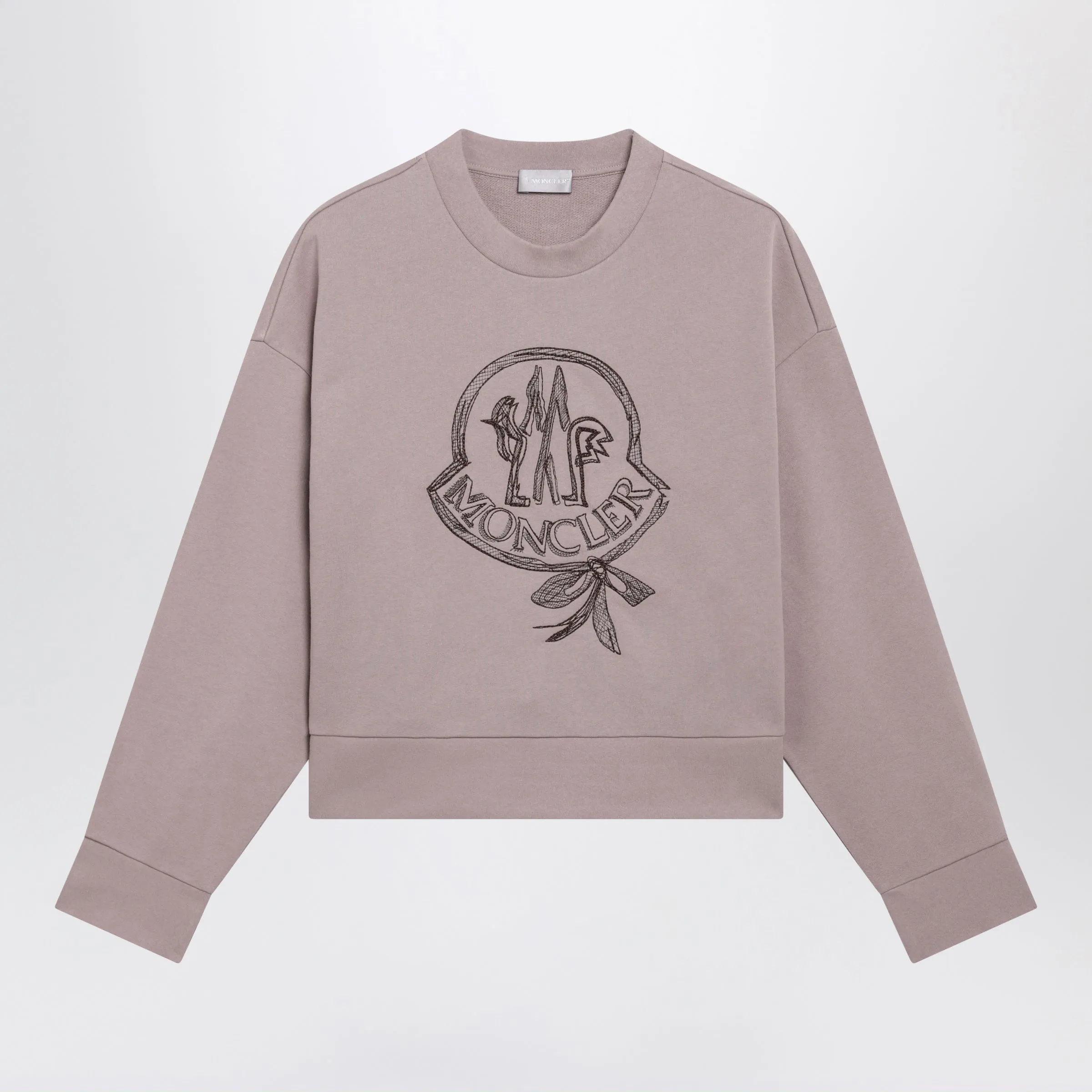 Pink Cotton Sweatshirt With Embroidered Logo sold by Wanan Luxury