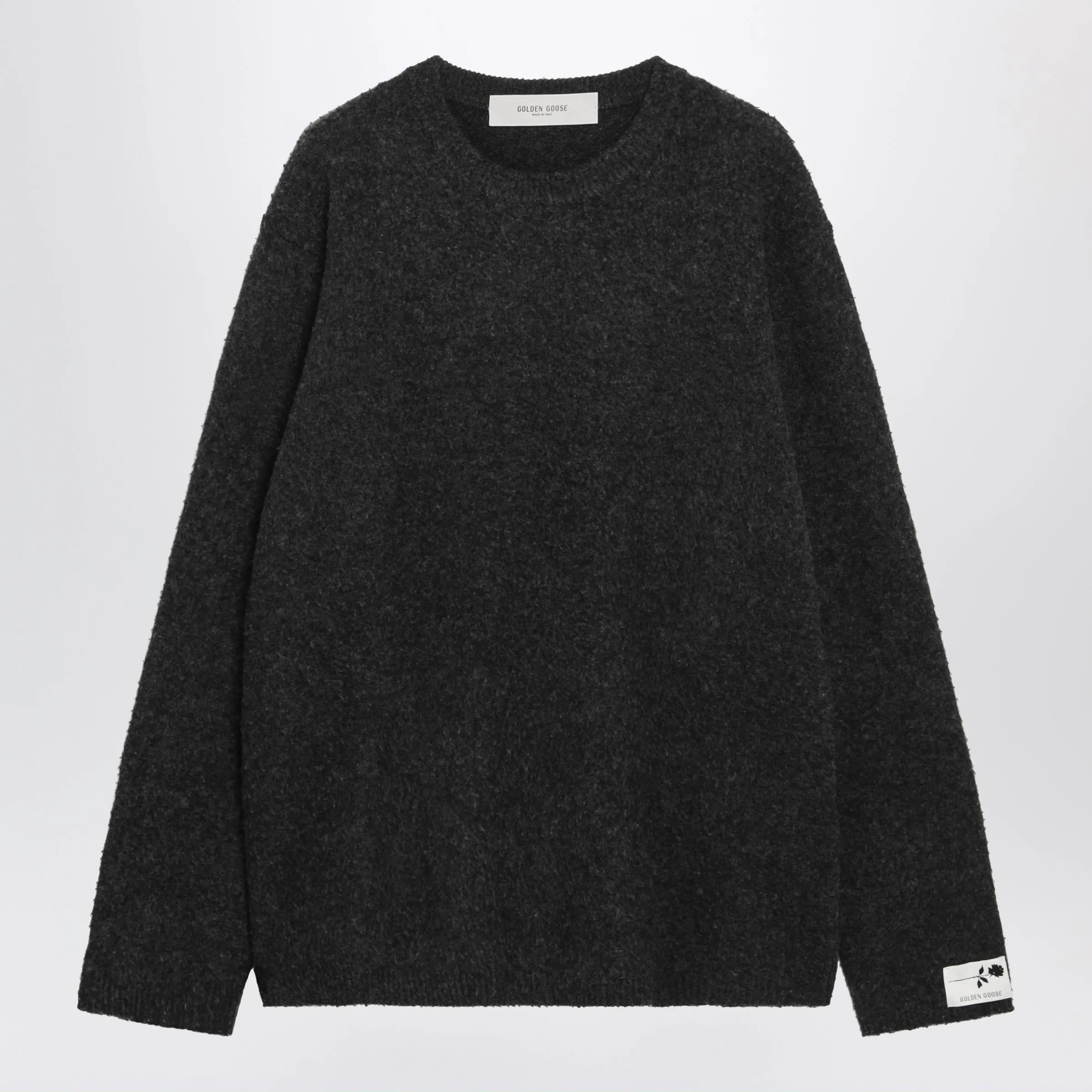 Grey Bouclé Wool Sweater sold by Wanan Luxury
