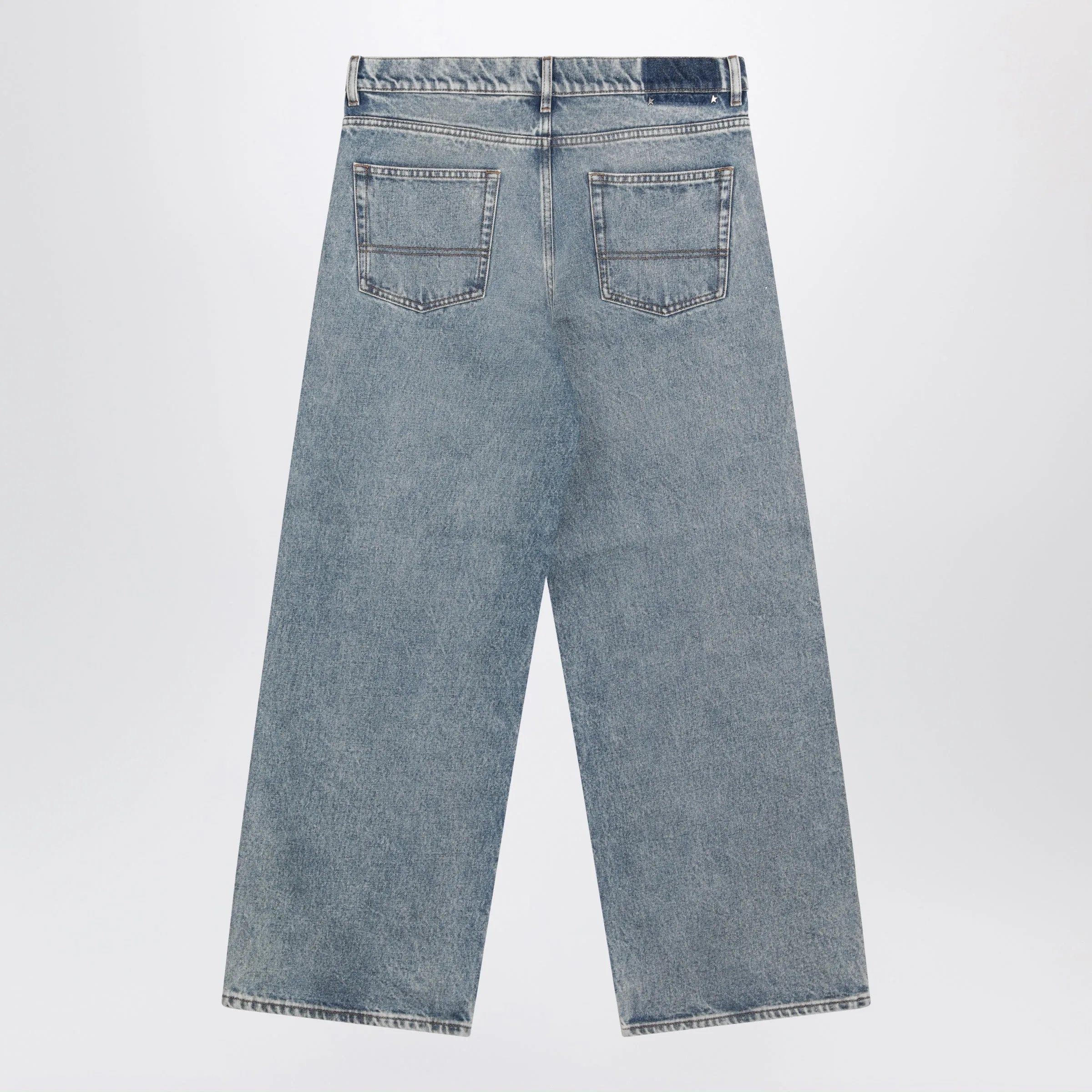 Light Blue Washed-Effect Jeans sold by Wanan Luxury product image thumbnail 2