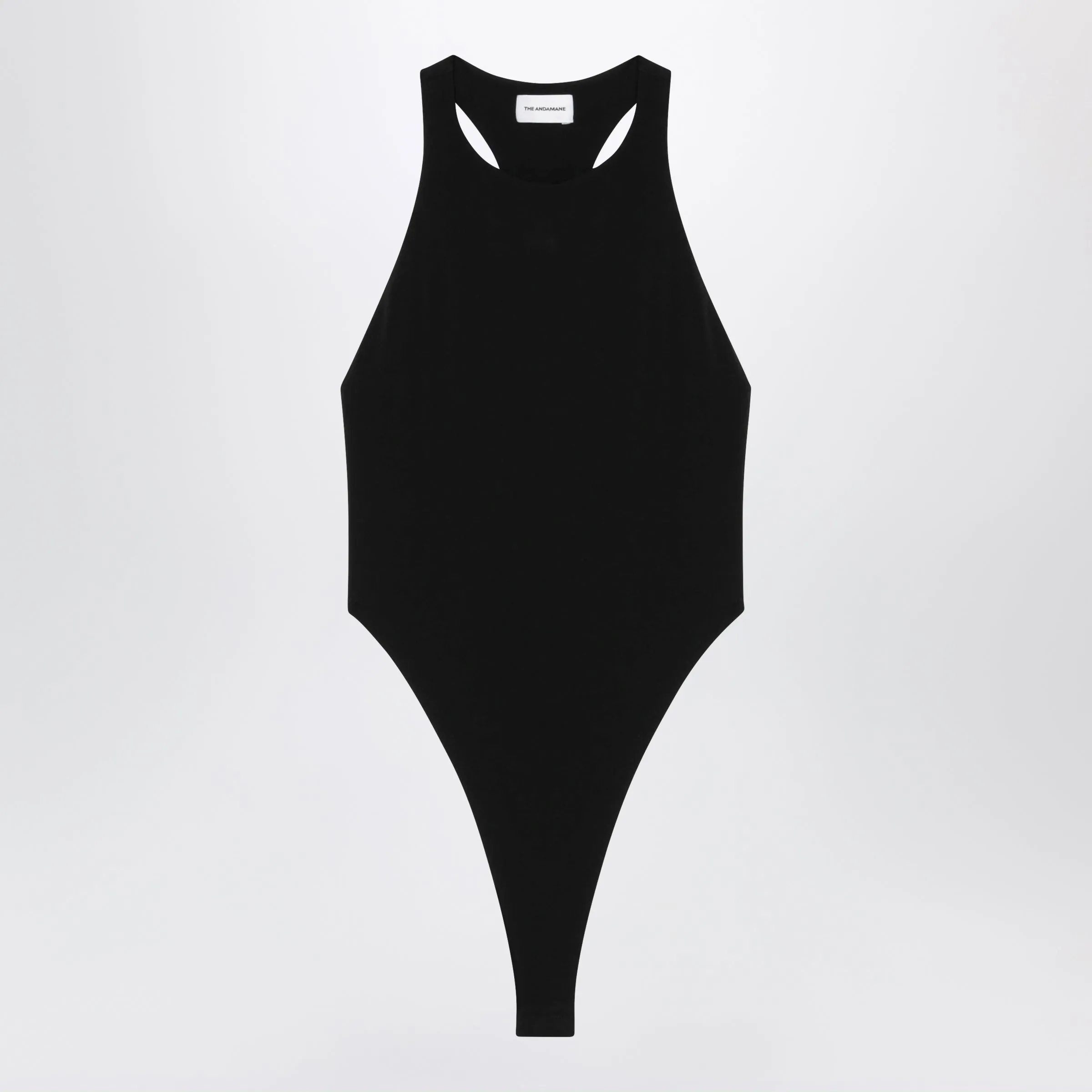 Black Jersey Bodysuit sold by Wanan Luxury