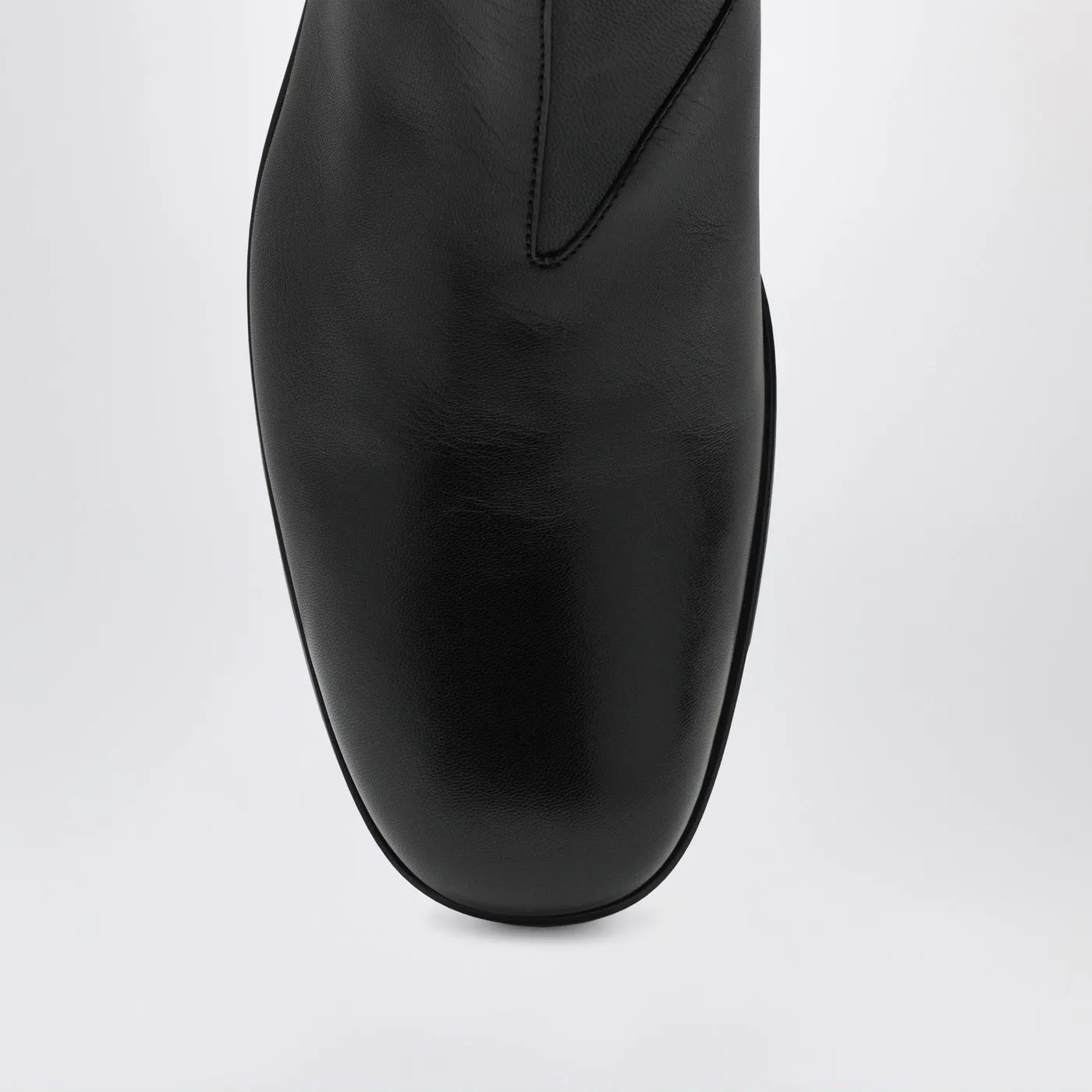 Black Leather Ankle Boots sold by Wanan Luxury product image thumbnail 3