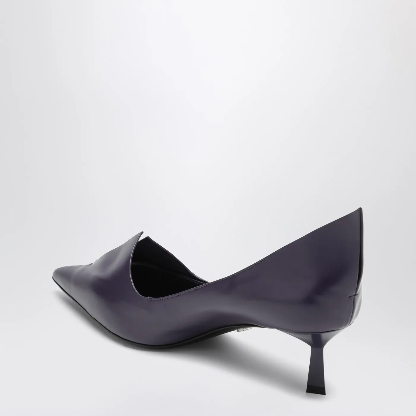 Purple Brushed Leather Décolleté sold by Wanan Luxury product image thumbnail 2