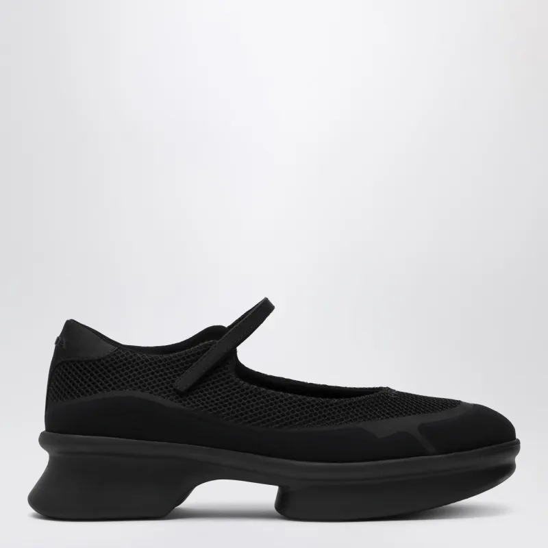 Black Mesh Ballerina made by Prada