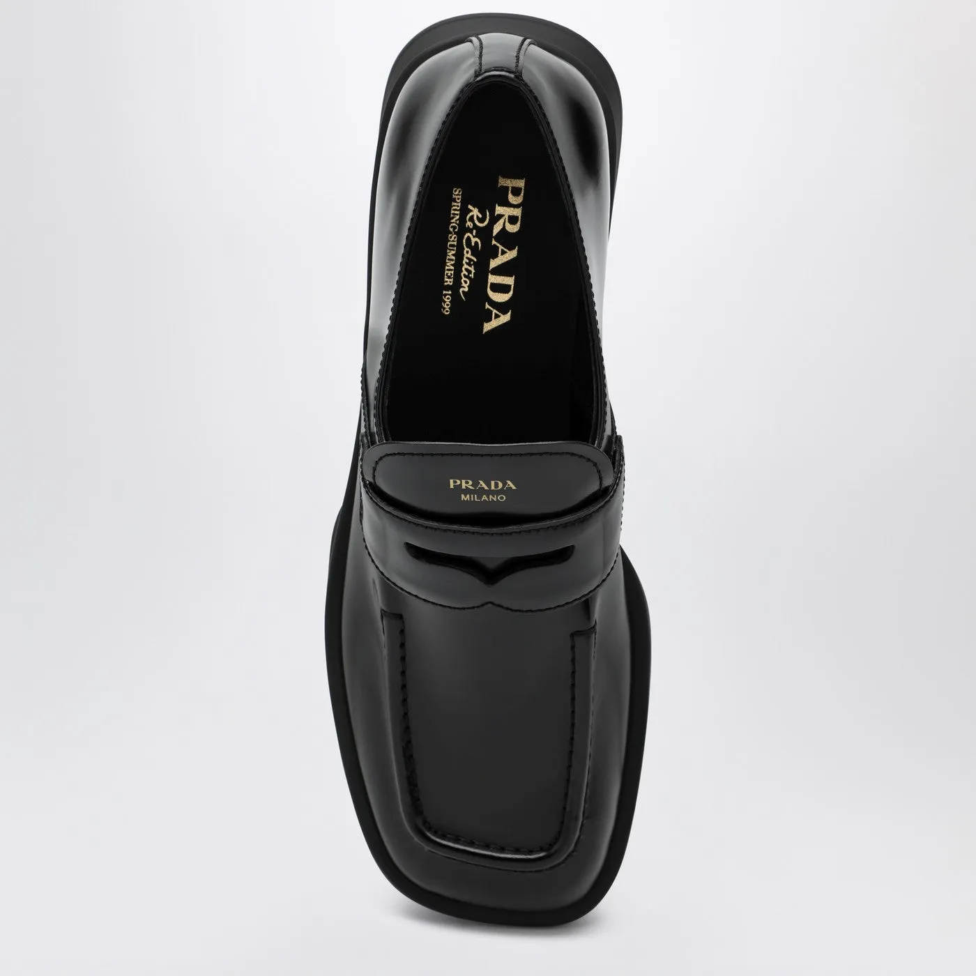 Black Brushed Leather Moccasins Equal sold by Wanan Luxury product image thumbnail 3