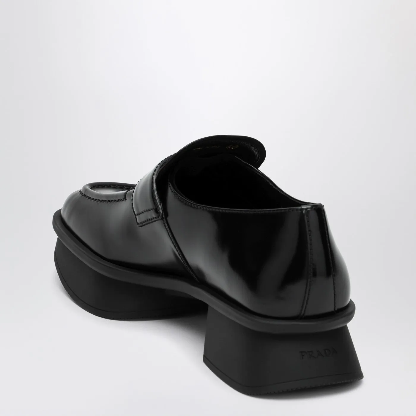 Black Brushed Leather Moccasins Equal sold by Wanan Luxury product image thumbnail 2