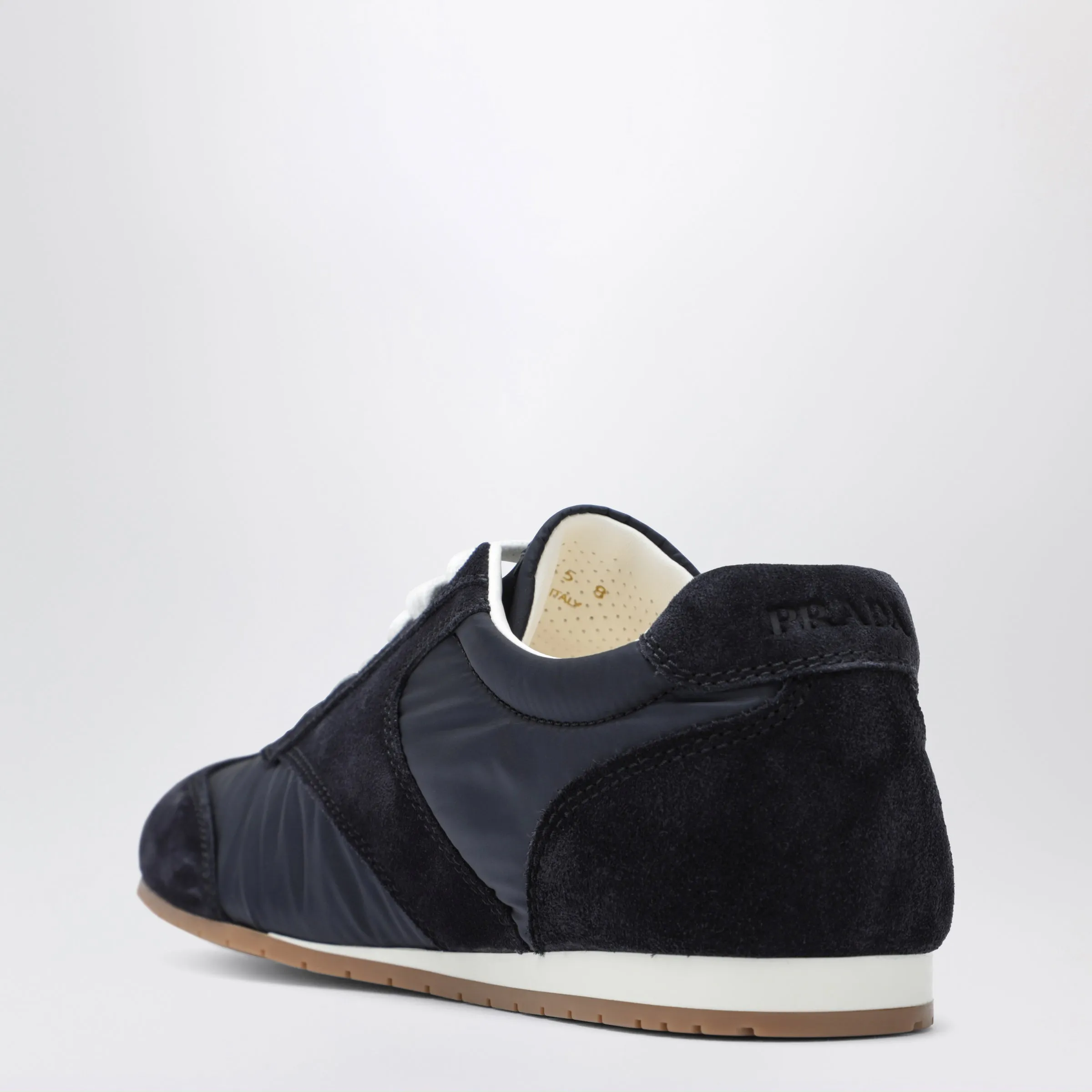 Blue Fabric And Suede Sneakers sold by Wanan Luxury product image thumbnail 2