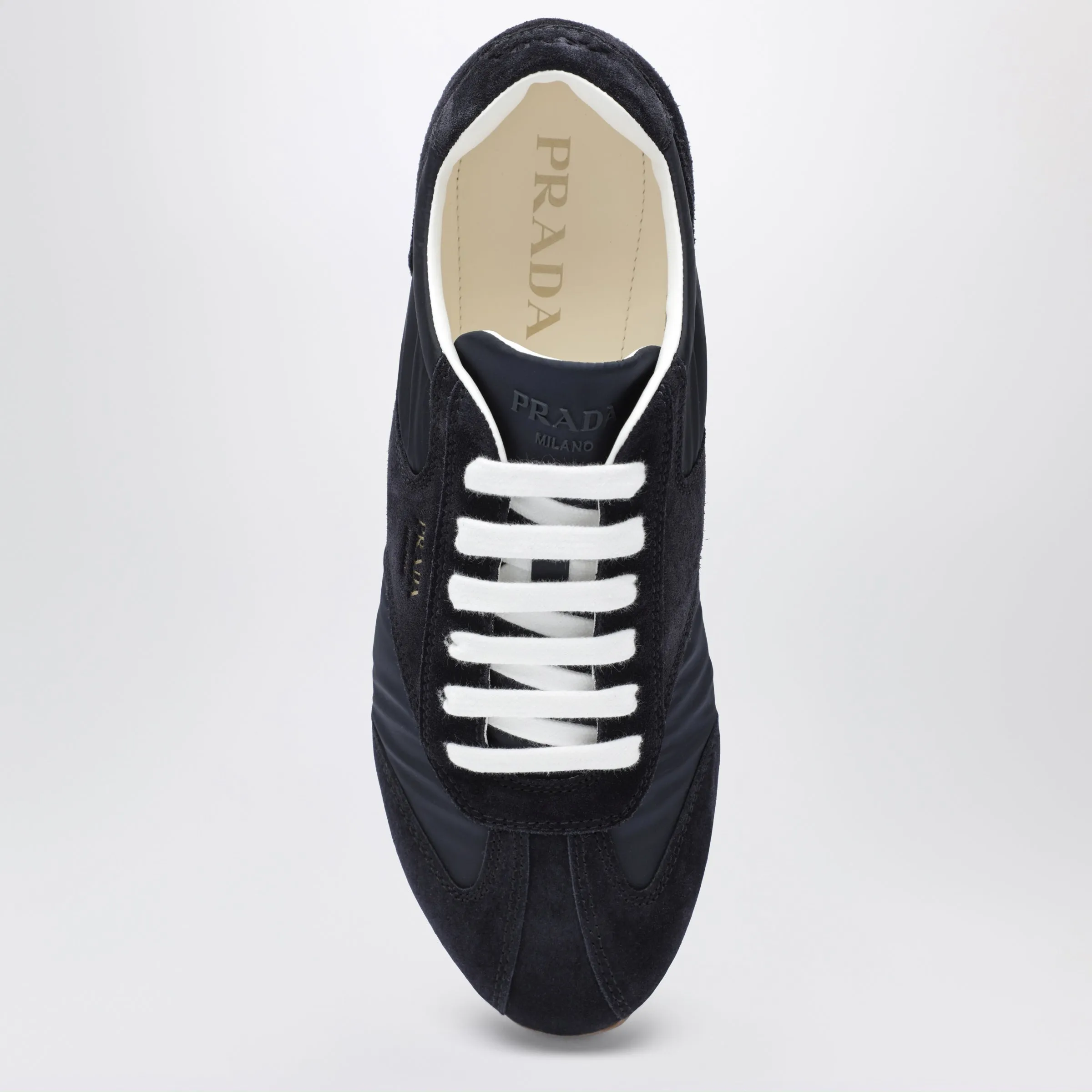 Blue Fabric And Suede Sneakers sold by Wanan Luxury product image thumbnail 3