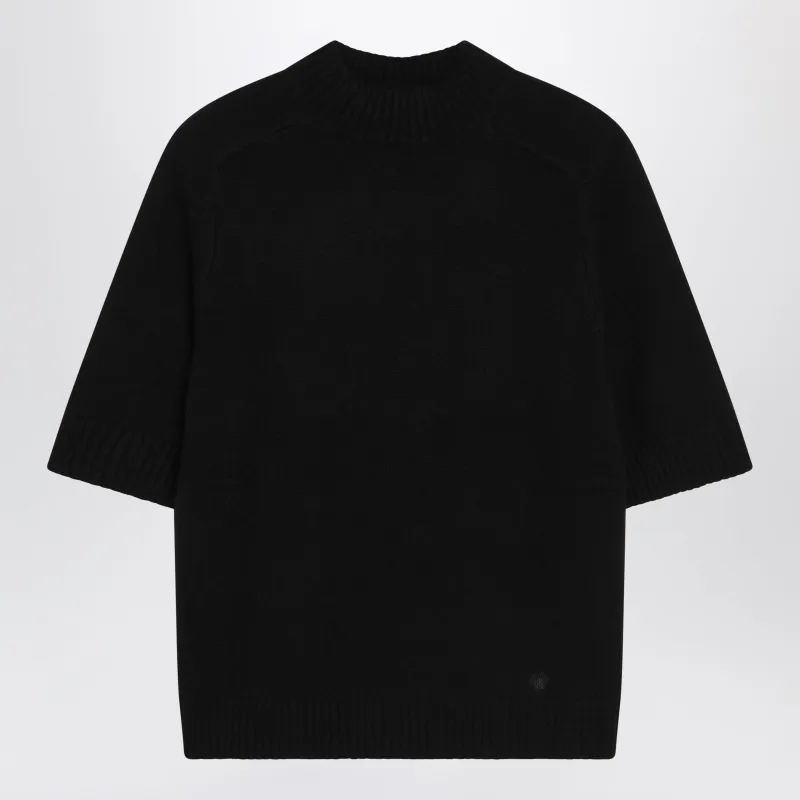 Black Cashmere Sweater made by Loulou De Saison