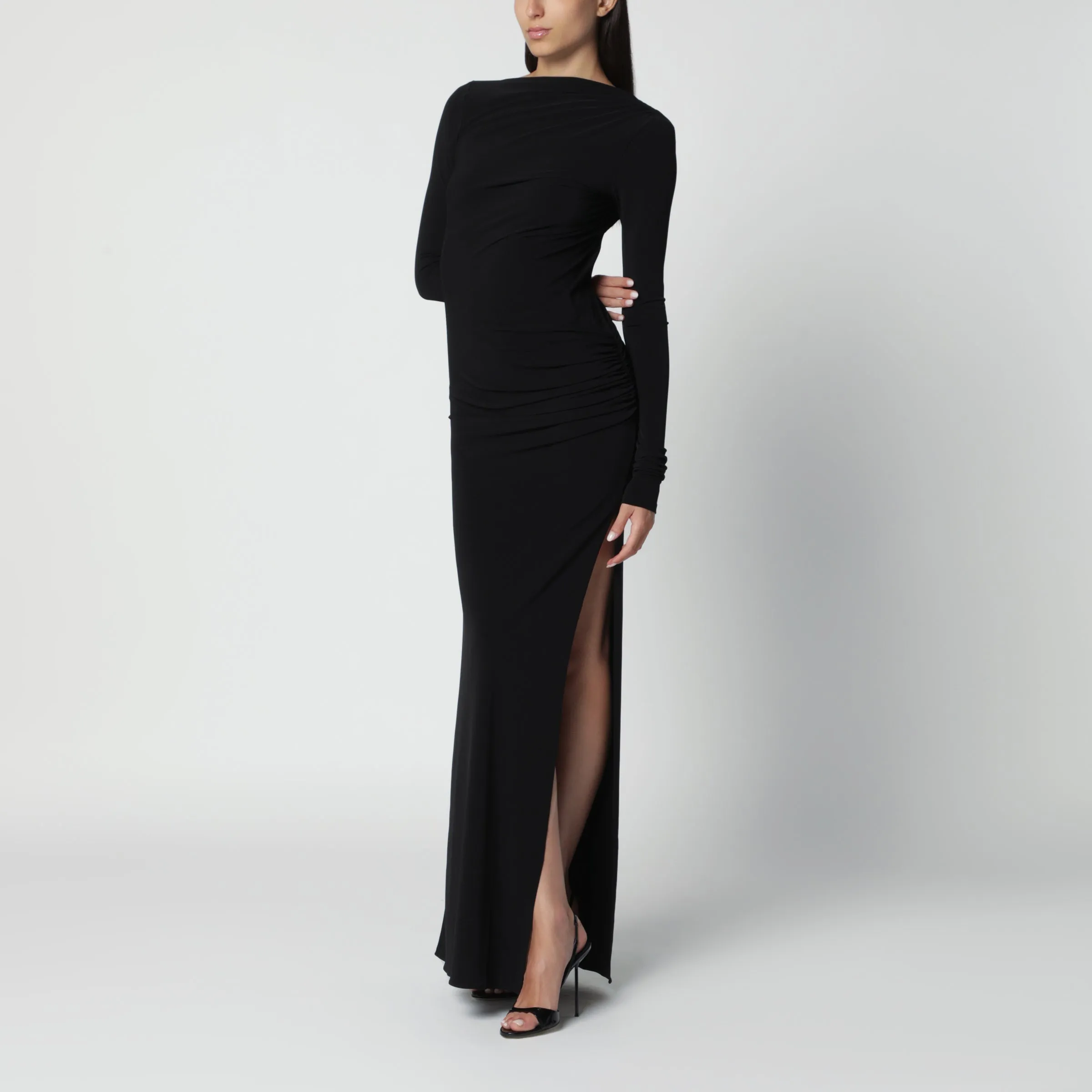 Open-Back Stretch Jersey Maxi Dress sold by Wanan Luxury
