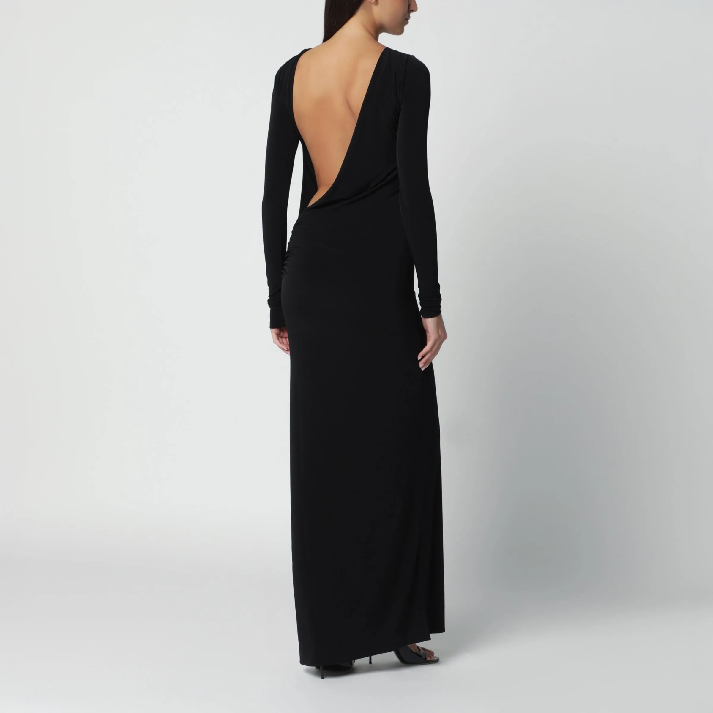 Open-Back Stretch Jersey Maxi Dress sold by Wanan Luxury product image thumbnail 3