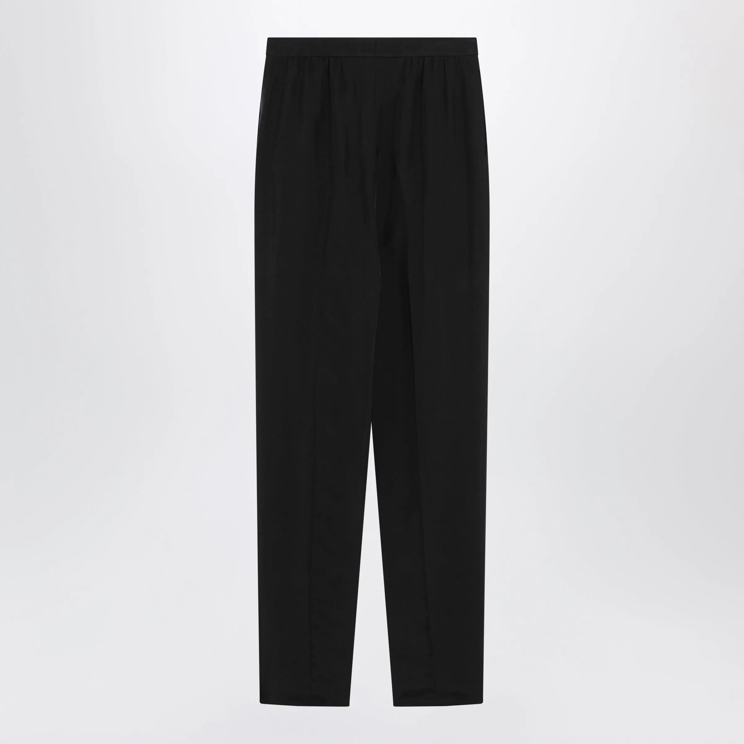 Tailored Trousers In Black Habutai Silk sold by Wanan Luxury product image thumbnail 2