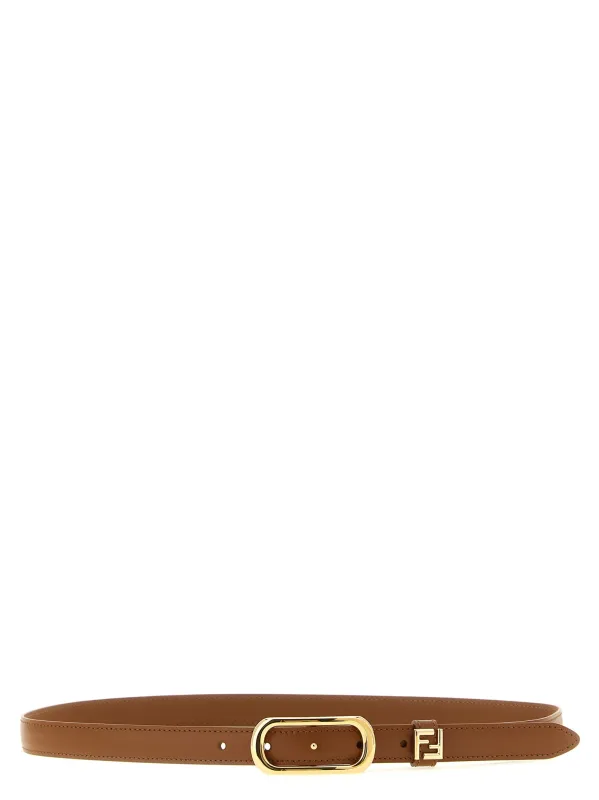 Ff Belt Brown made by Fendi