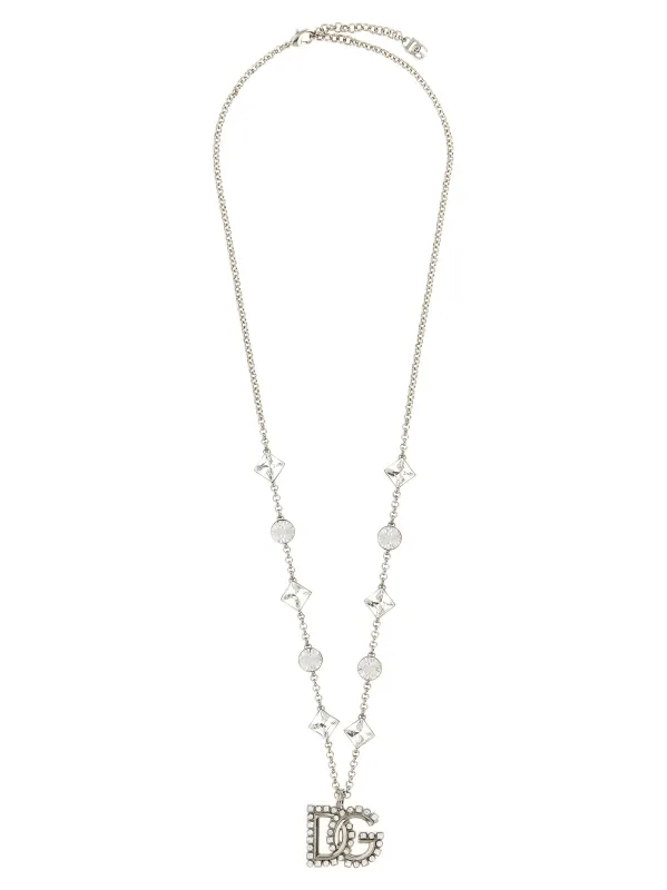 Dg Pendant Necklace Jewelry Silver made by Dolce & Gabanna
