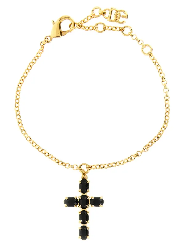 Crystal Cross Bracelet Jewelry Gold made by Dolce & Gabanna