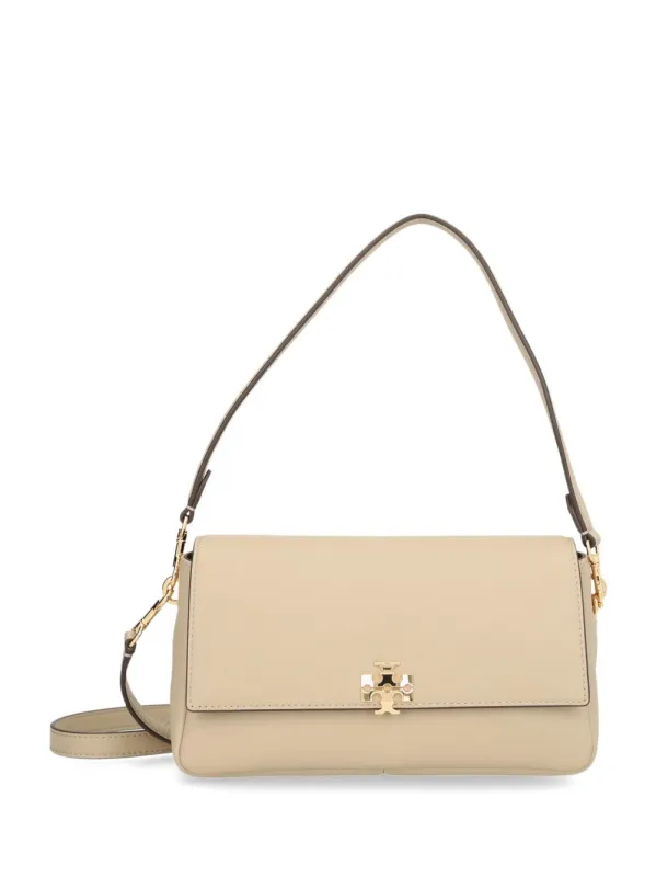 Charlie Shoulder Bags Beige made by Tory Burch