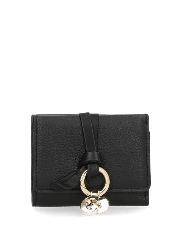 Alphabet Folding Wallet Black made by Chloe