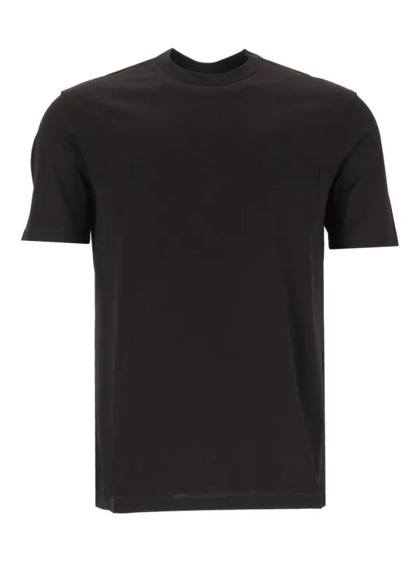 Cotton T-Shirt Black made by Emporio Armani