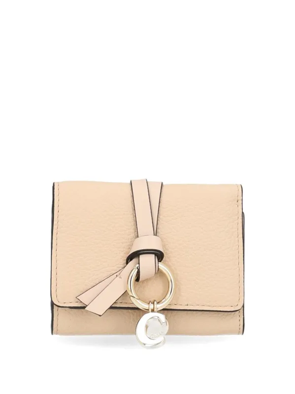 Alphabet Folding Wallet Rose made by Chloe