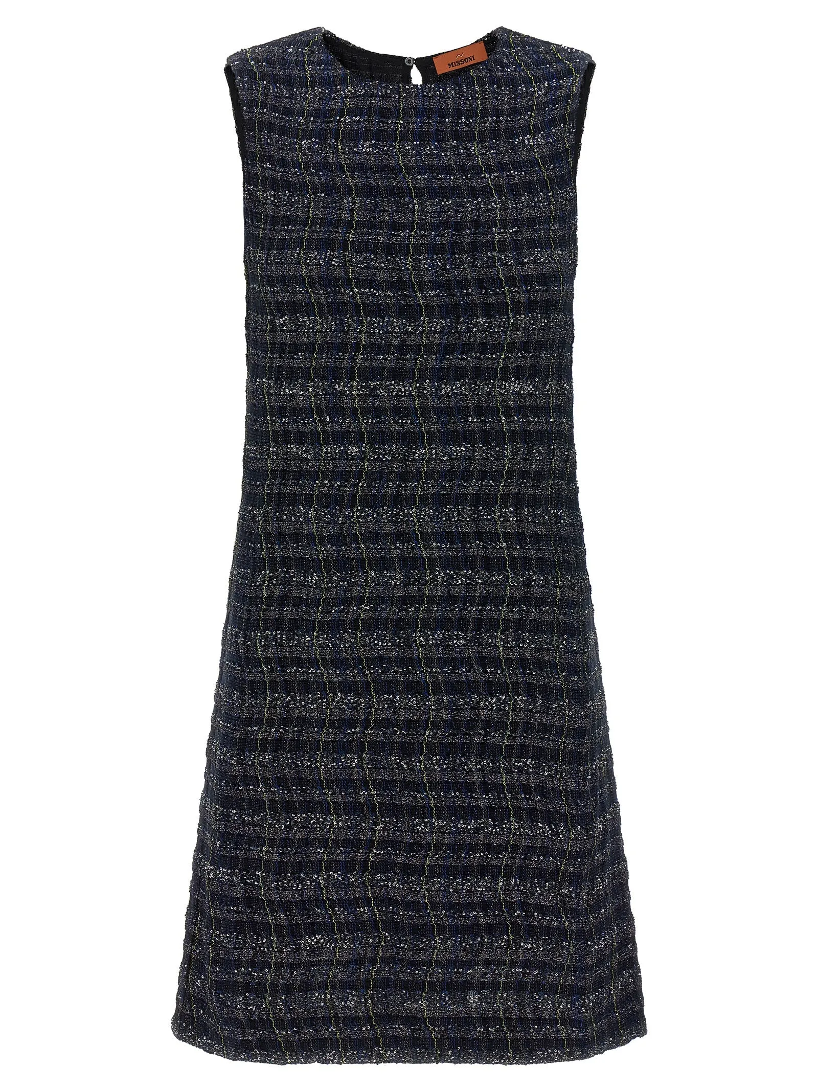 Check Pattern Dress Multicolor sold by Wanan Luxury