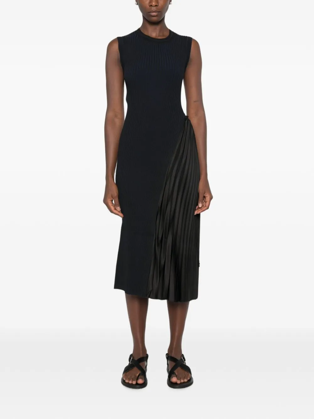 Pleated Midi Dress sold by Wanan Luxury product image thumbnail 3