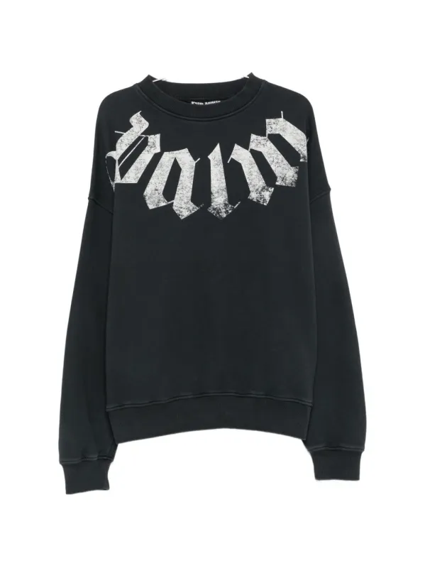 Logo Cotton Sweatshirt made by Palm Angels