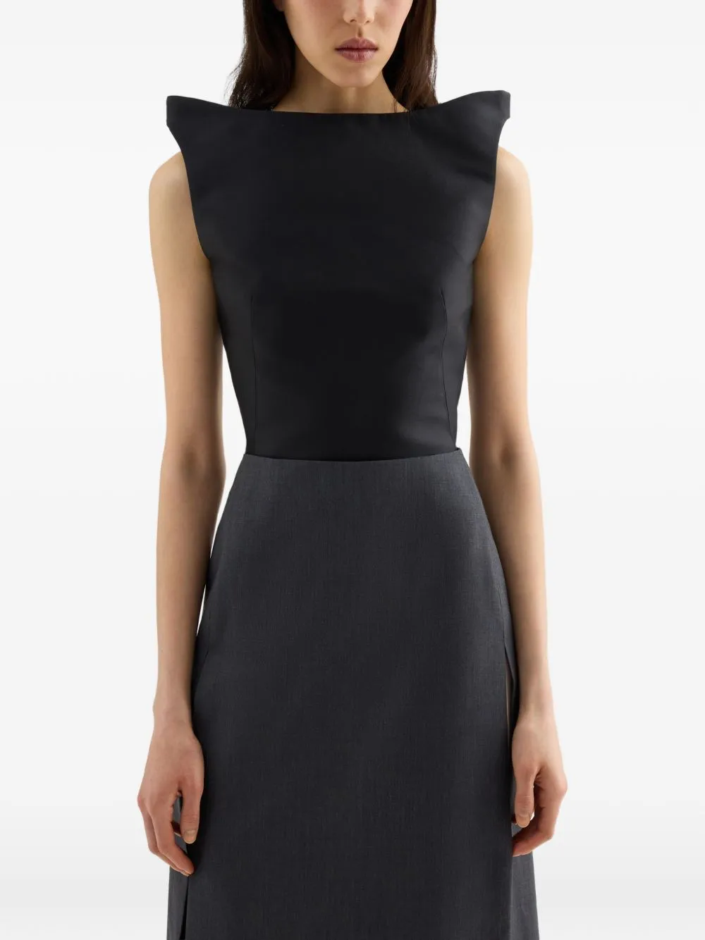 Silk And Wool Cropped Top sold by Wanan Luxury product image thumbnail 3