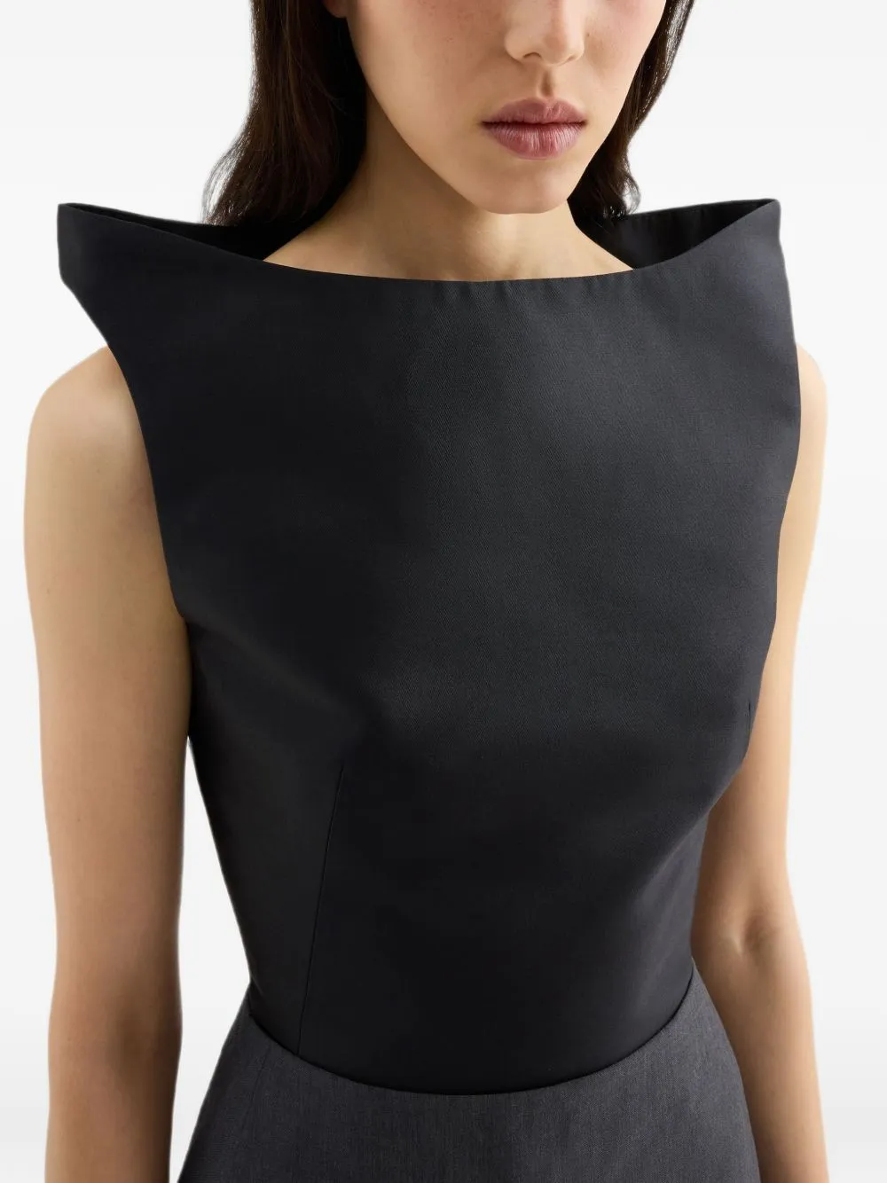 Silk And Wool Cropped Top sold by Wanan Luxury product image thumbnail 4