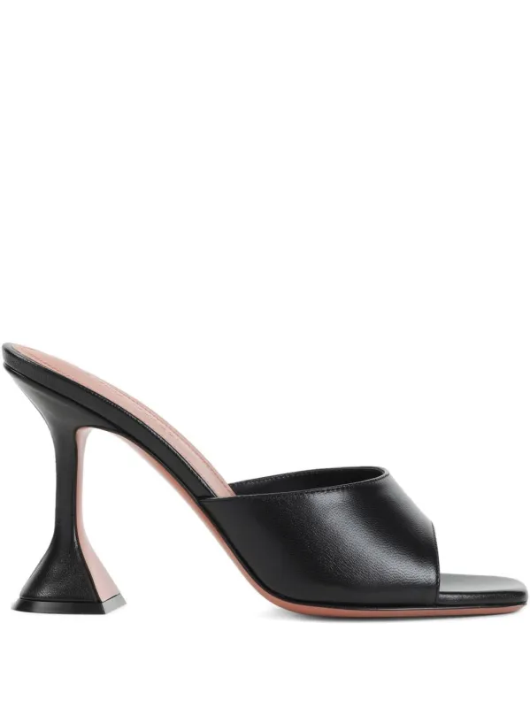 Lupida Leather Mules made by Amina Muaddi