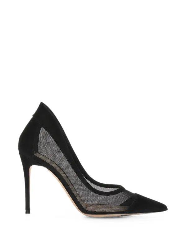 Suede And Mesh Pumps made by Gianvito Rossi