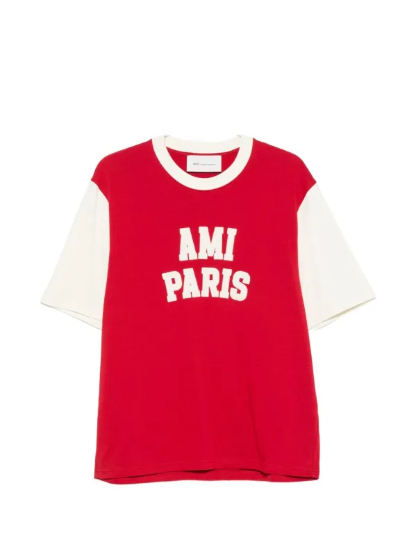 Logo Cotton T-Shirt made by Ami